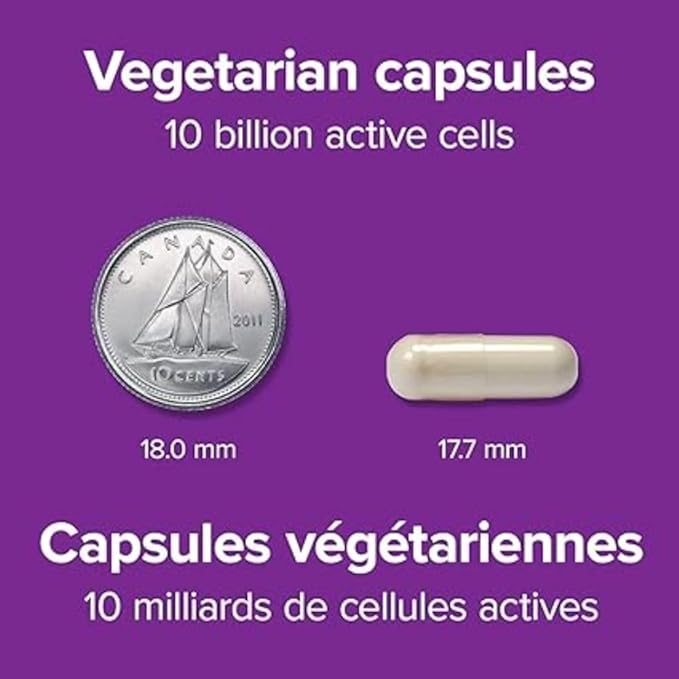 Webber Naturals Probiotic 10 Billion 5 Probiotic Strains 40 Vegetarian Capsules