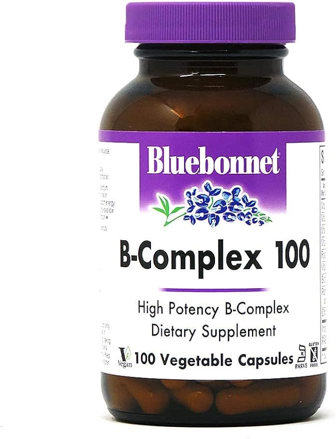 Bluebonnet Nutrition – B-Complex100 100 Capsules + Quercetin Vitamin C 90 Caps + Zeaxanthin Plus Lutein for The Vision 60 Softgels (3 Units Total)