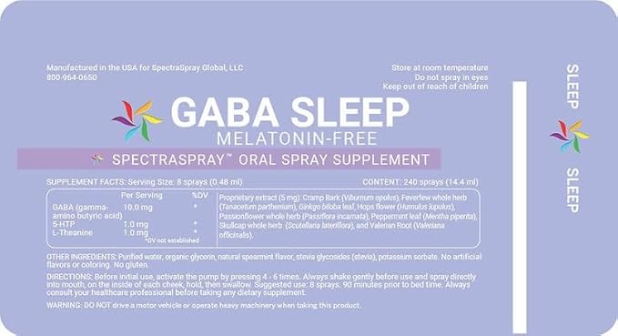 Spectraspray Sleep &amp D3 Duo – Melatonin-Free Sleep Spray &amp Vitamin D3 Oral Spray