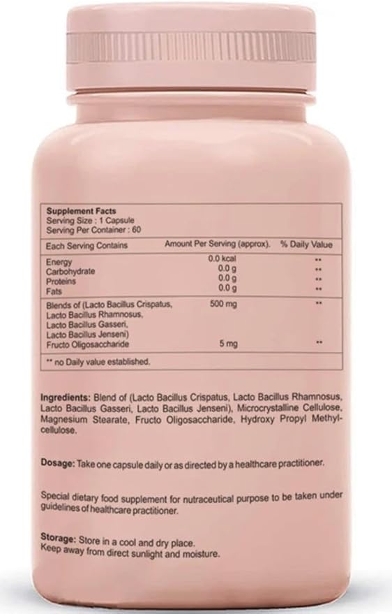 Daily Probiotics - Complete Feminine Balance for Maintain a Healthy Balance to Support a Healthy Functioning- 60 Capsules