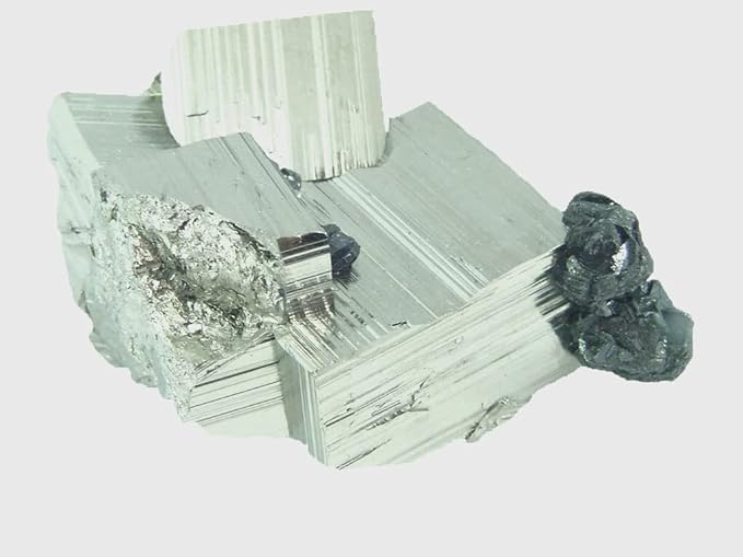 Natural Peruvian Iron Pyrite Cube Galena Reiki Activated Specimen