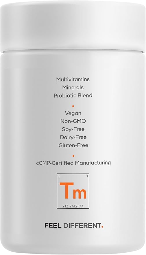Codeage Teen Multivitamin - Vitamins A C D3 B6 B12 Folate Zinc Magnesium Iron Probiotics Fermented Spinach - Multivitamins for Teenage Boys and Girls - Non-GMO Gluten-Free - 30 Capsules