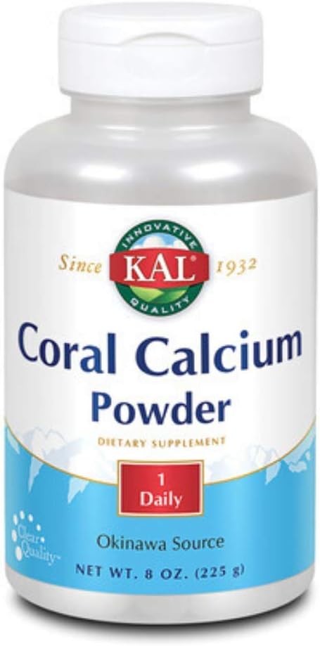 KAL Coral Calcium Powder 1000 mg Tablets Unflavored 8 Ounce
