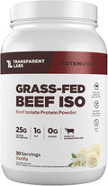 Transparent Labs Grass-Fed Beef Isolate Protein Powder – Naturally Flavored Dairy-Free Protein with 25g of Protein per Serving for Increased Recovery &amp Strength – 30 Servings Vanilla