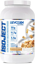Evogen Isoject - Whey Protein Isolate | Ultra-Pure Whey Protein Powder with Ignitor Enzymes BCAAs and EAAs | Enhanced Absorption &amp Recovery | Cinnamon Crunch | 25 Servings