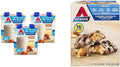 Atkins Energy Shake Creamy Caramel with Protein Gluten Free 4 Count(Pack of 3) and Caramel Chocolate Nut Roll Snack Bar High in Fiber 2g Sugar 16 Count