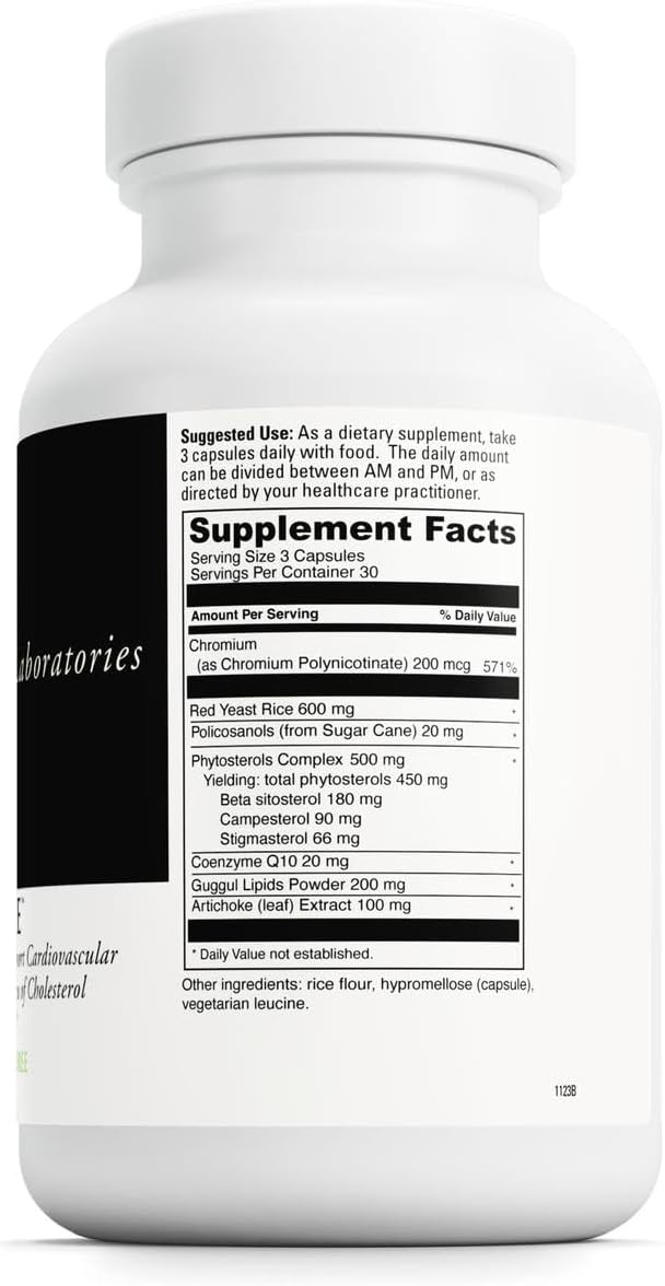 DAVINCI Labs CholestSure Supplement - Supports Cardiovascular Function - Helps Maintain Healthy Cholesterol Levels in a Normal Range - with CoQ10 - Gluten Free - 90 Vegetarian Capsules