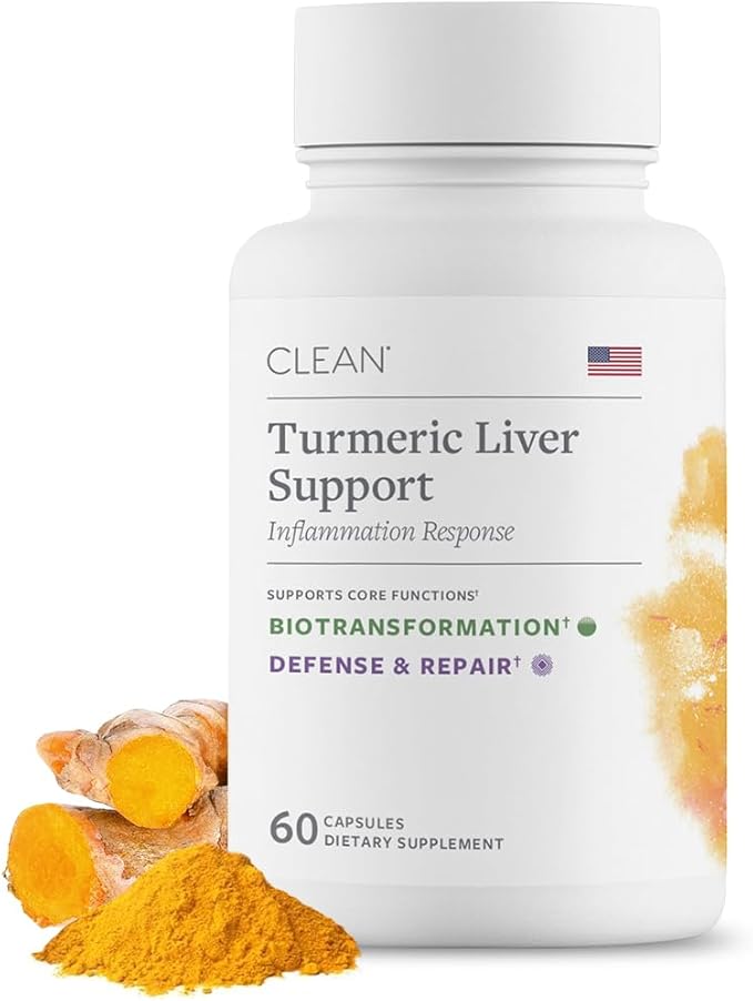 Liver Support Supplement for Liver Health &amp Detox Milk Thistle Turmeric Supplement with Antioxidant Protection Vegetarian Capsules Non-GMO Gluten &amp Soy Free - 60 Count