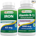 Iron 65 mg &amp Vitamin B12 6000 mcg