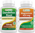 Best Naturals Dandelion Root 520 mg &amp Magnesium Glycinate 425 mg