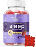 Sleep Gummies 20mg Melatonin | May Help Falling Asleep Faster &amp Staying Asleep Longer | with GABA Valerian Lemon Balm and Melatonin | Sugar Free Vegan 60 ct