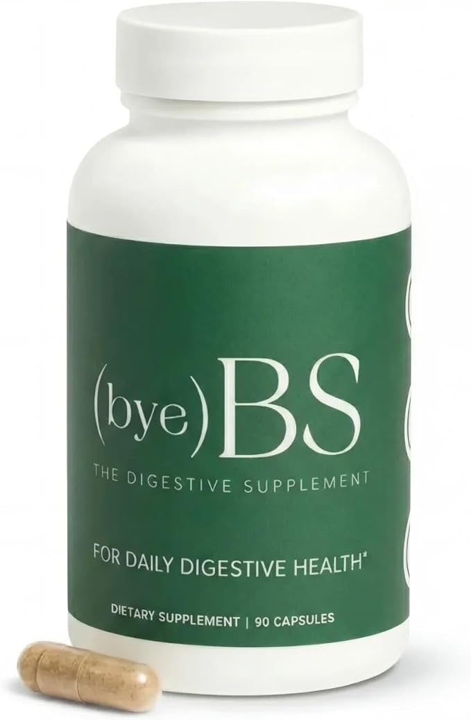 Digestive Support Supplement – Psyllium Husk Slippery Elm Peppermint Extract &amp L-Glutamine – Gut Health Bloating &amp Constipation Support Intestinal Lining &amp Bowel Function