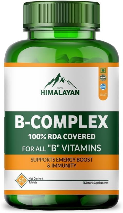Plant Based Vitamin B Complex Supplement | Methylated Vitamin B12 1000 mcg with B1 B2 B3 B5 B6 | B12 Sublingual &amp Organic B Vitamins for Energy Nervous System Digestion &amp Immunity – 60 T