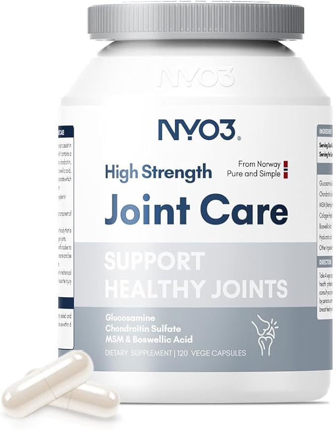 NYO3 Milk Thistle Liver Glucosamine 1500mg with Chondroitin MSM 2 Pack