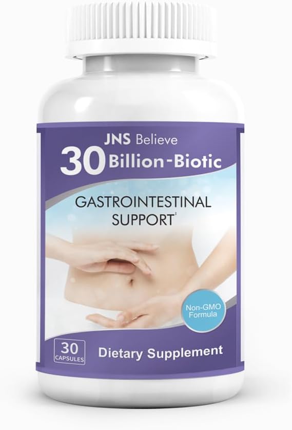 30 Billion-Biotic Gastrointestinal Support Supplement Non-GMO Probiotic Formula 30 Capsules Made in USA