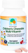 Raise Them Well Tasty Chewable Kids Multivitamin All-Natural Colors Flavors &amp Sweeteners Daily Essential Vitamins for Children Easy-to-Chew Vitamins Strawberry