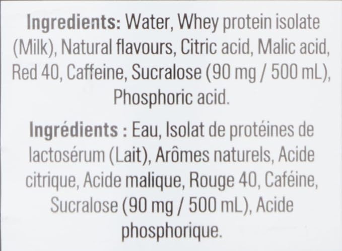 Protein2o 15g Whey Protein Infused Water Plus EnergyCherry Lemonade16.9 oz Bottle(Pack of 24)
