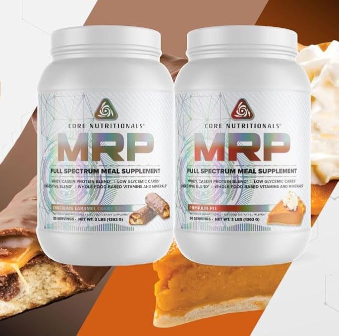 Core Nutritionals Platinum MRP Full Spectrum Meal Replacement Sustained Release for All Day Amino Acid Support 27G Protein 20 Servings (Cinnamon and Brown Sugar)
