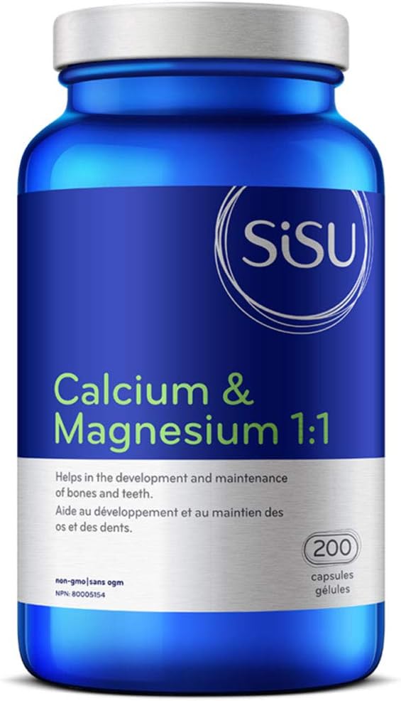 SISU Calcium &amp Magnesium 1:1 Capsules 200 CT