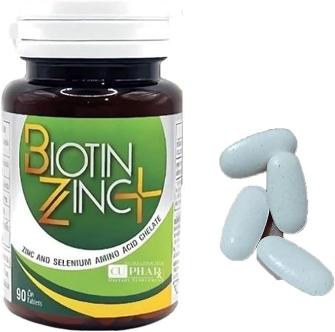 Biotin Zinc Plus Hair and Nail Care Reduce Hair Loss 90 Tablets