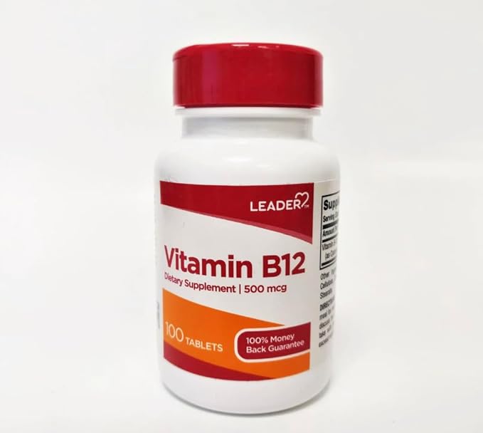 LEADER Vitamin B-12 3000Mcg 60 Tablets per Bottle (11 Pack)