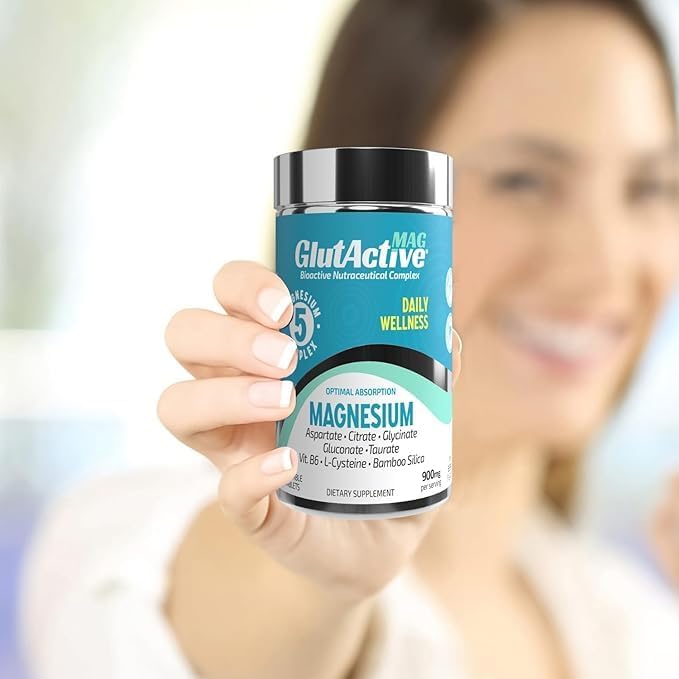 MAG | 750mg of Magnesium Glycinate Taurate Aspartate Gluconate &amp Citrate for Muscles Nerves &amp Energy | High Absorption | Sugar Free | 60 Chewable Tablets