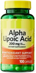 SEDLAV Alpha Lipoic Acid Dietary Supplement 200mg 100 Count Sticker