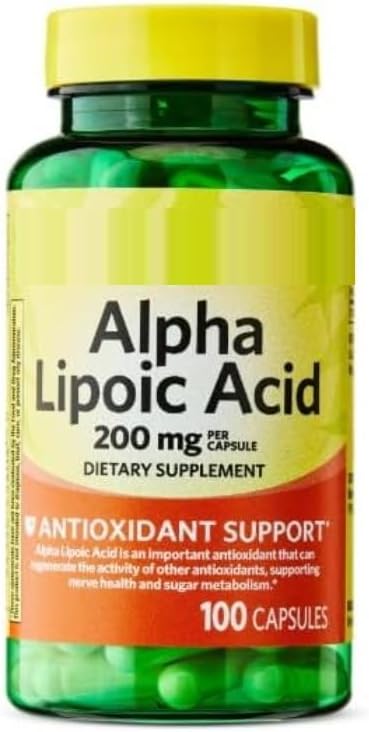 SEDLAV Alpha Lipoic Acid Dietary Supplement 200mg 100 Count Sticker