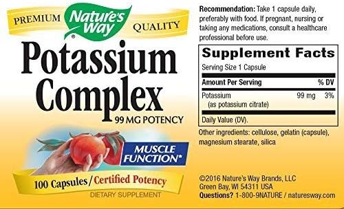 Nature's Way Potassium Complex 100 Caps (Pack of 2)