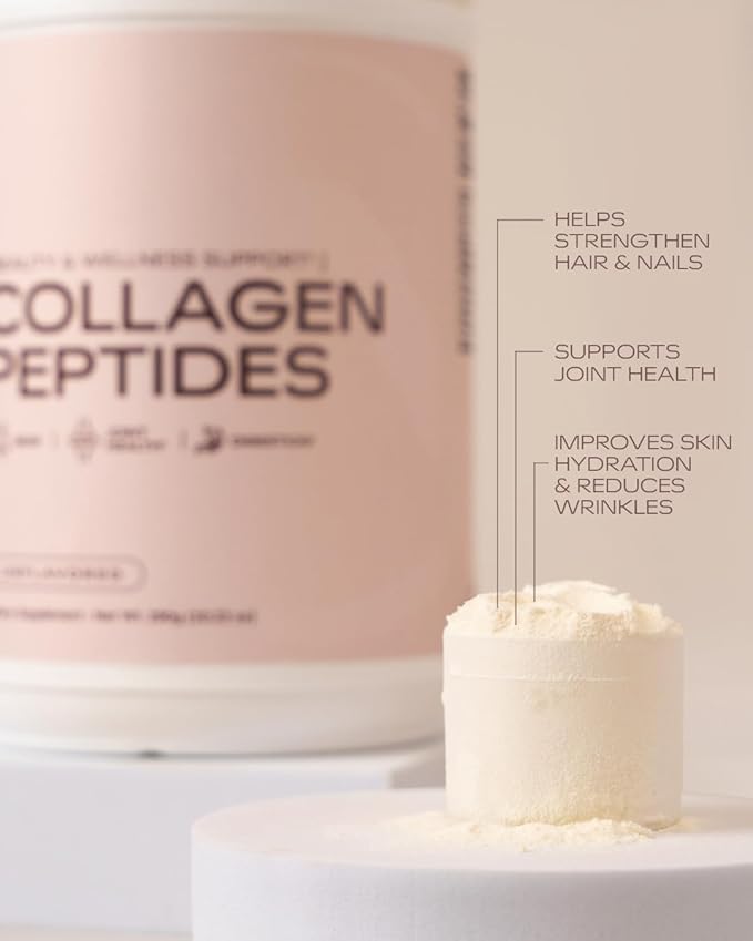 Aventus Collagen Peptides Beauty and Wellness Support for Skin Hair Nails Joint Health and Digestion – Unflavored Powder 10g per Serving 29 Servings