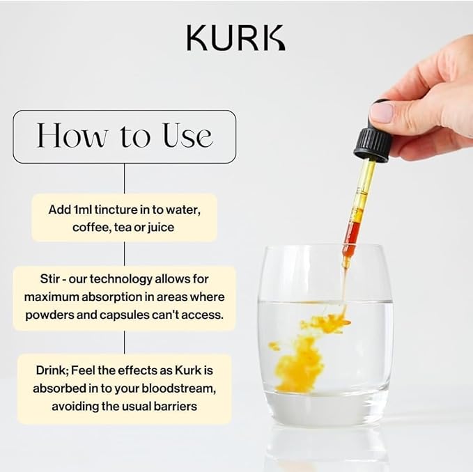 Kurk High Strength Liquid Curcumin Oil from Turmeric (Vanilla 1 Fl Oz) Sport Electrolyte Tablets (Pineapple 20 Effervescent Tabs) Bundle
