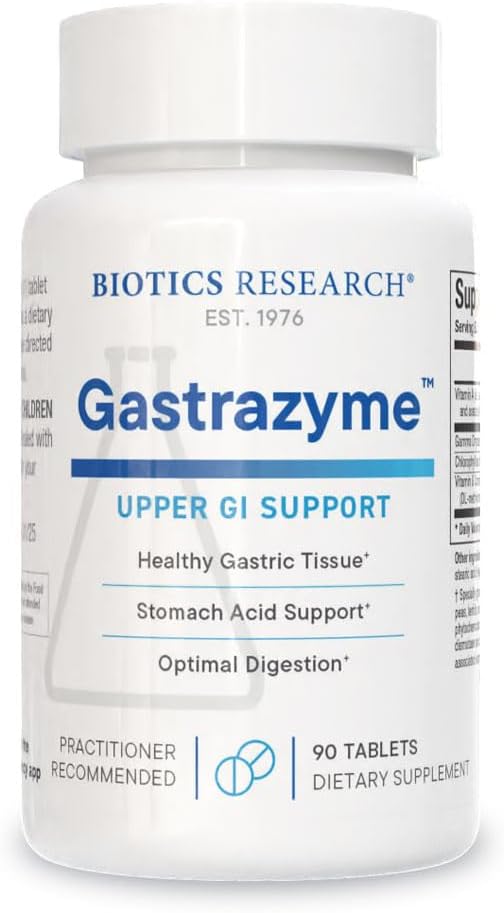 Biotics Research Gastrazyme &amp Hydro-Zyme –Digestive Support with Vitamin U Complex Gamma Oryzanol Betaine HCL &amp Digestive Enzymes –Promotes Gut Lining Gastric pH &amp Nutrient Absorption-9