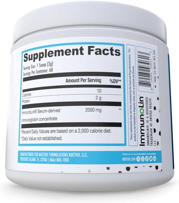 NuEthix Formulations Bloat Eaze Pro Support for Gut Barrier Function Dietary Supplement 60 Servings