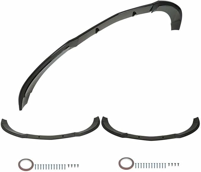 Front Bumper Lip Type Car Front Diffuser Spoiler Replacement Compatible for Mercedes Benz CLA C117 AMG LINE CLA45 2013-2015 (Color : Black)