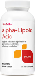 GNC Alpha-Lipoic Acid 600mg Supports Cell Energy Metabolism 60 Count