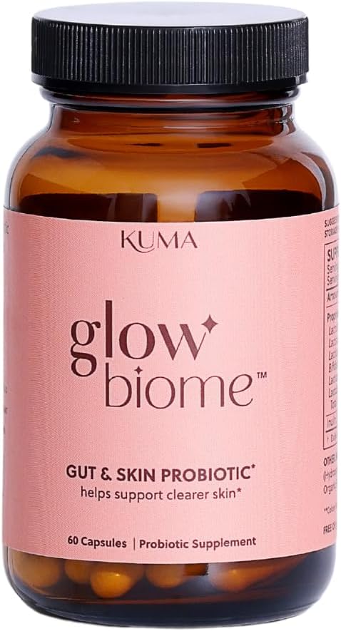 Kuma Glow Biome Clear Skin Probiotics + Prebiotic Capsules 60Ct.