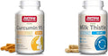 Jarrow Formulas Curcumin 95 500mg - Up to 120 Servings (Veggie Caps) &amp Milk Thistle 150 mg with 30:1 Standardized Silymarin Extract