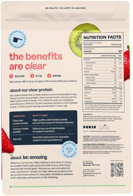 BE AMAZING Strawberry Kiwi Clear Protein