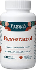 Pattern Wellness Resveratrol with Fisetin – Supports Cellular Heart &amp Immune System Health – Promotes Antioxidant Protection – Vegan Non-GMO Gluten-Free – 60 Capsules
