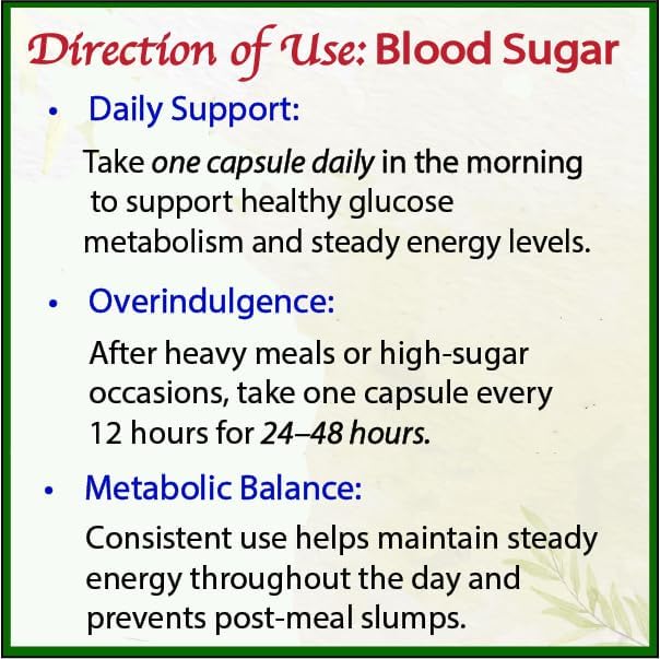 USDA Organic Blood Sugar Blend | Supports Healthy Metabolism* | with Bitter Melon Moringa Aloe Vera Nopal Papaya Extracts &amp More | 60-Day Supply | Vegan &amp Non-GMO | USA-Made
