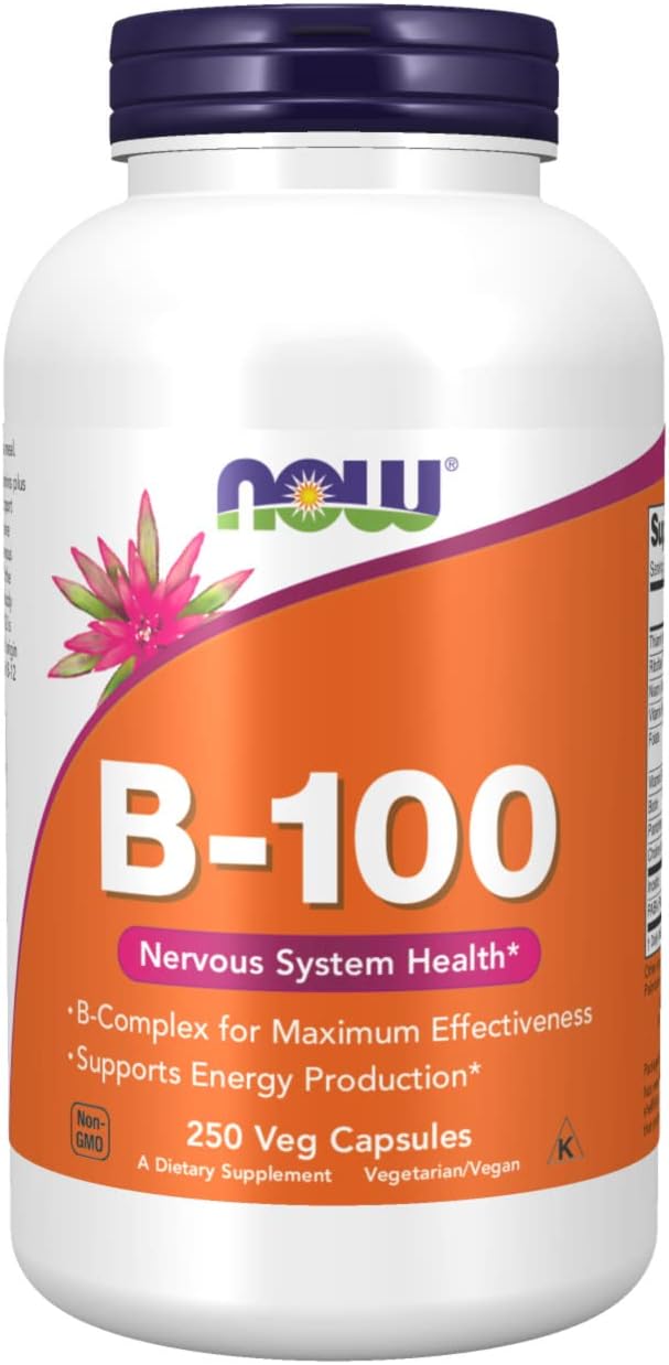 Now Foods B-100 250 caps (Pack of 2)