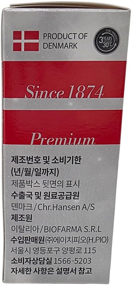 Denmark Probiotic Story (60 Capsules) 10 Billion CFU Shelf-Stable Probiotic for Gut Health 덴마크 유산균이야기