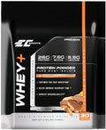 EC Sports Whey+ Protein Powder Chocolate Peanut Butter Mix w/Digestive Enzymes - Isolate Supplement Collagen Peptides w/Swift Reform - 30 Servings