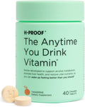 H-PROOF The Anytime You Drink Vitamin Liver Health &amp Immunity Support with Electrolytes Milk Thistle and Vitamins B &amp C - 40 Chewable Tablets (20 Servings) Vegan Tangerine