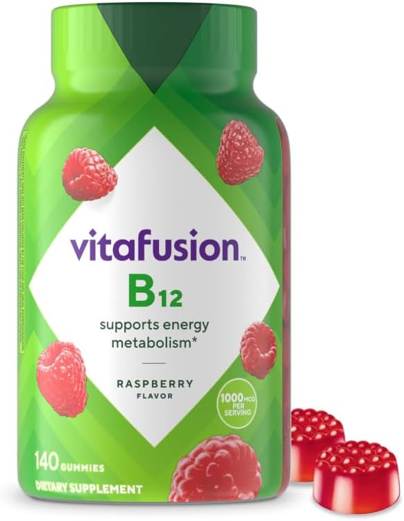 Vitamin B-12 Gummy Supplement High Potency Energy Support 1000 mcg 140ct (1 Pack)