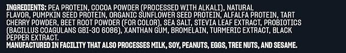 Vega Organic All-in-One Vegan Protein Powder Chocolate - Superfood Ingredients Vitamins &amp Sport Premium Vegan Protein Powder Chocolate(45 Servings) 30g Plant Based Protein5g BCAAs