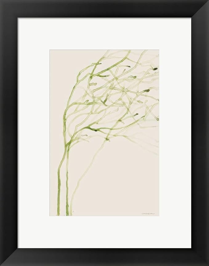 Thistle and Thatch by Kamdon Kreations Framed Art Print Wall Picture Black Frame 15 x 19 inches