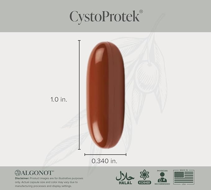Algonot CystoProtek – Bladder Health – Exclusive Combination of Hyaluronate Chondroitin and Natural Flavonoids – 90 Capsules