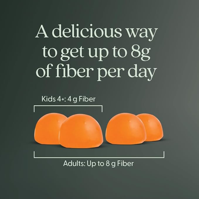 New Chapter Organic Fiber Gummies for Adults &amp Kids (Age 4+) Plant-Based Prebiotic Fiber for Digestive Health Vegan Non-GMO USDA Organic Gluten Free Citrus-Berry Flavored 60 ct (Pack of 2)