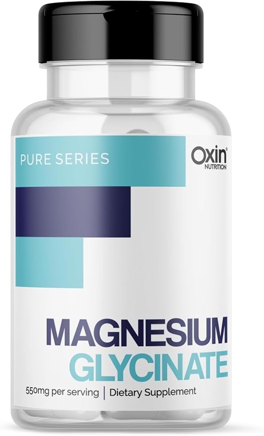 Magnesium Glycinate High Absorption Form for Healthy Muscles Nerves &amp Better Sleep- 60 Vegetable Capsules
